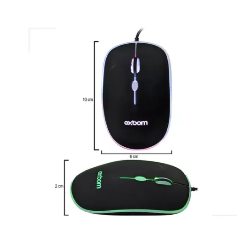 Kit de teclado e mouse gamer Exbom BK-G550