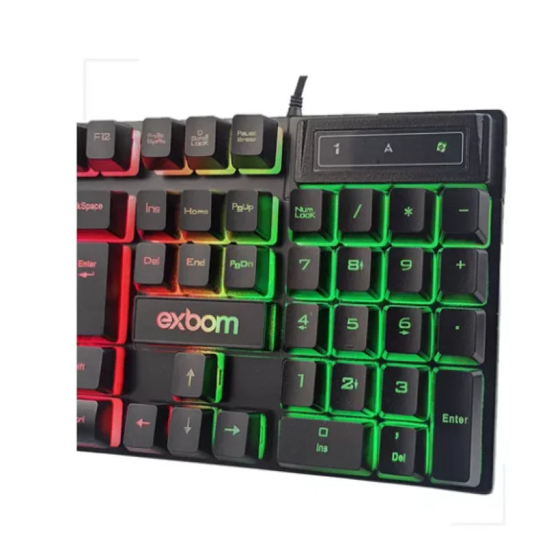 Kit de teclado e mouse gamer Exbom BK-G550