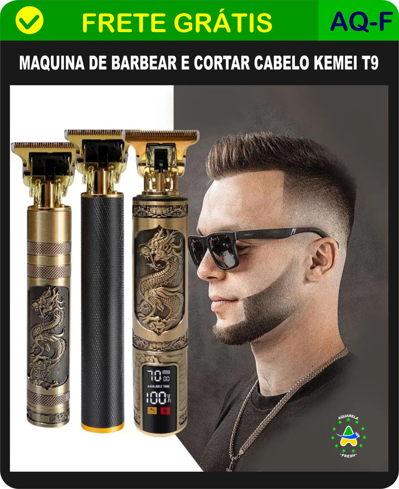 MAQUINA DE BARBEAR E CORTAR CABELO – KM T9