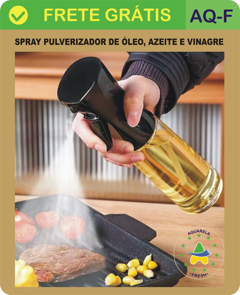 Spray Pulverizador de Óleo, Azeite e Vinagre 200ml, 300ml ou 500ml