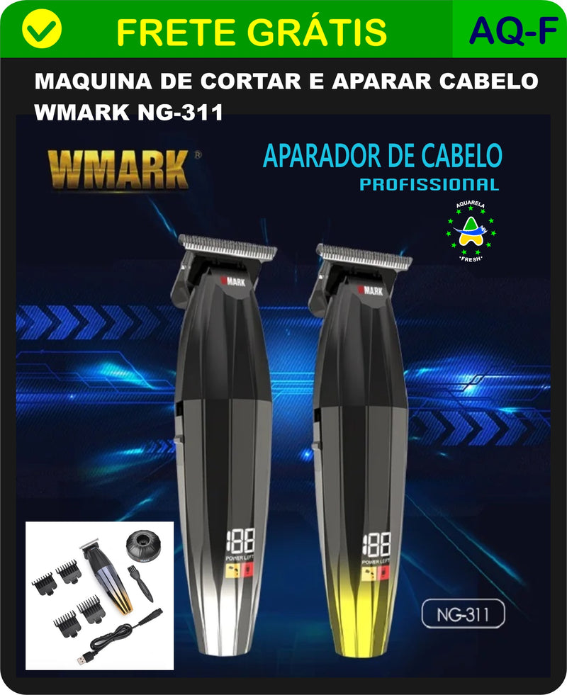 MAQUINA DE CORTAR E APARAR CABELO - WMARK NG-311