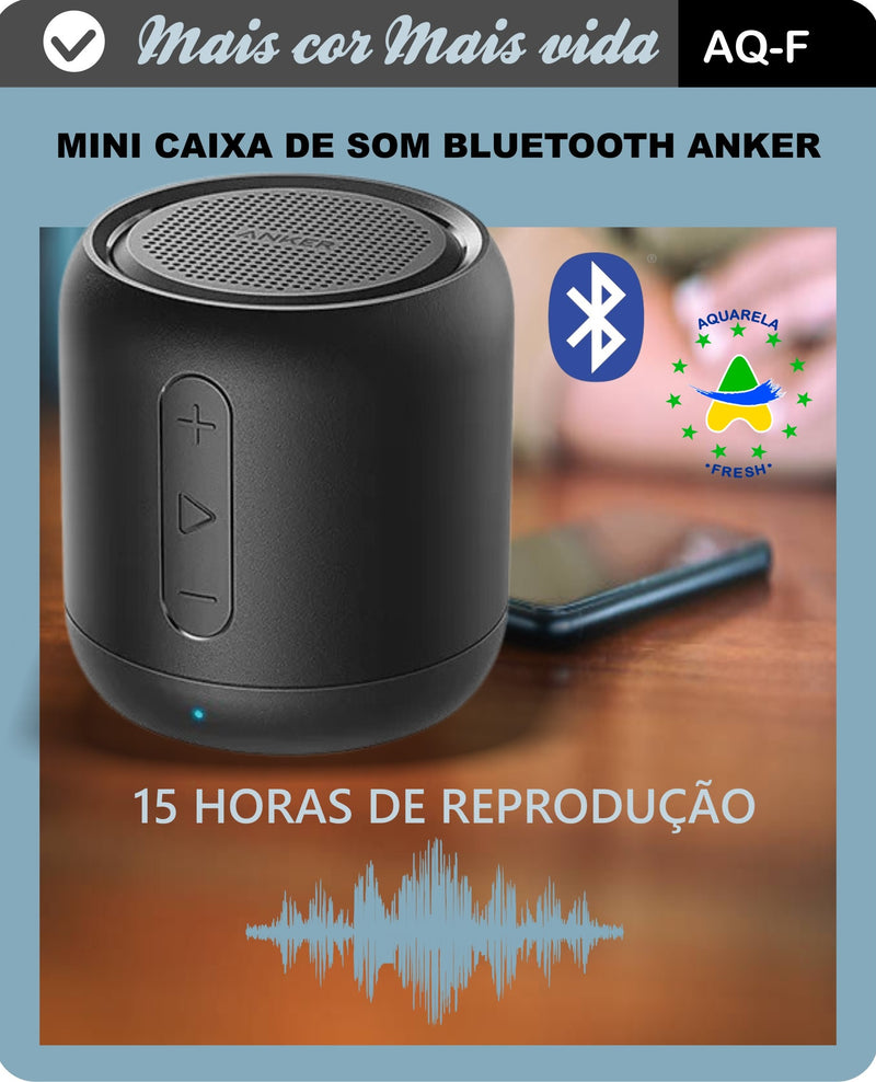 Caixa de som Mini Anker bluetooth  - Extra Bass