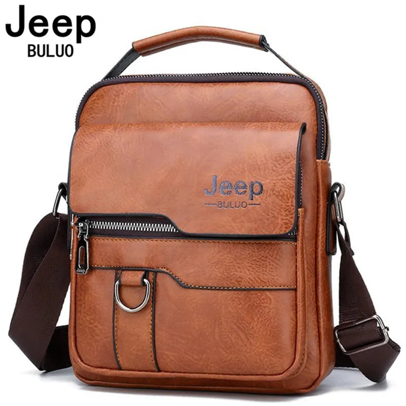 BOLSA MASCULINA DE COURO TIRA COLO- JEEP BULUO