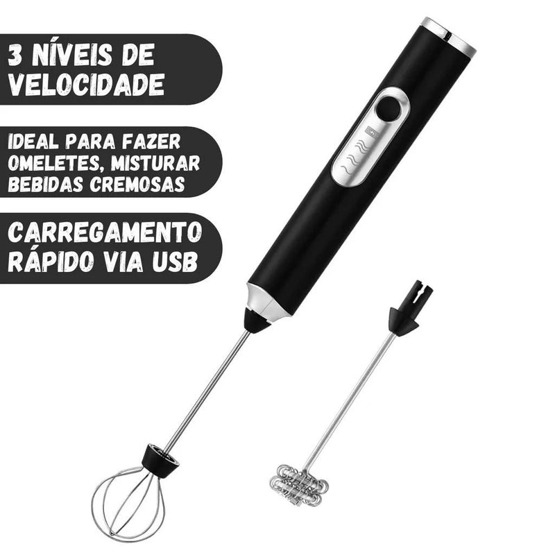 Misturador Elétrico - Mixer  para Bebidas Leite Café Clara de Ovos