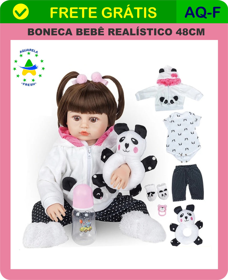 Boneca Bebê Realístico 48cm